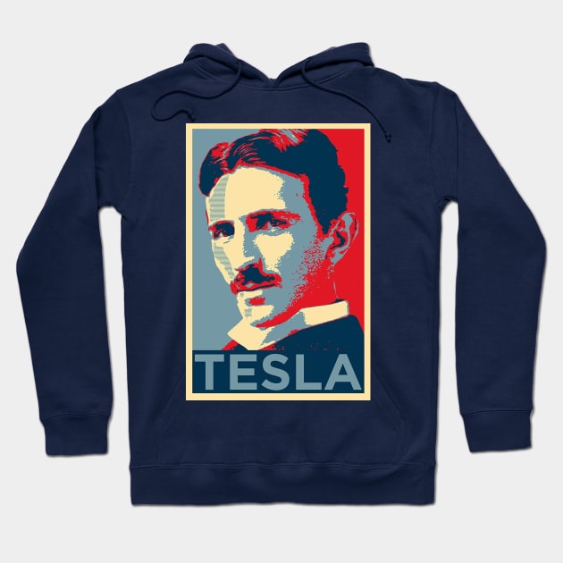 Nikola Tesla A Nerd Hero Hoodie by OCDVampire